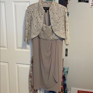 Formal (2 piece) Champagne Dress Set